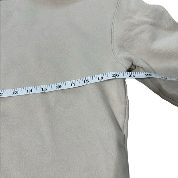 ATHLETA Women's Cream 24/7 Funnel Turtle Neck Tunic Sweatshirt - Picture 6 of 10